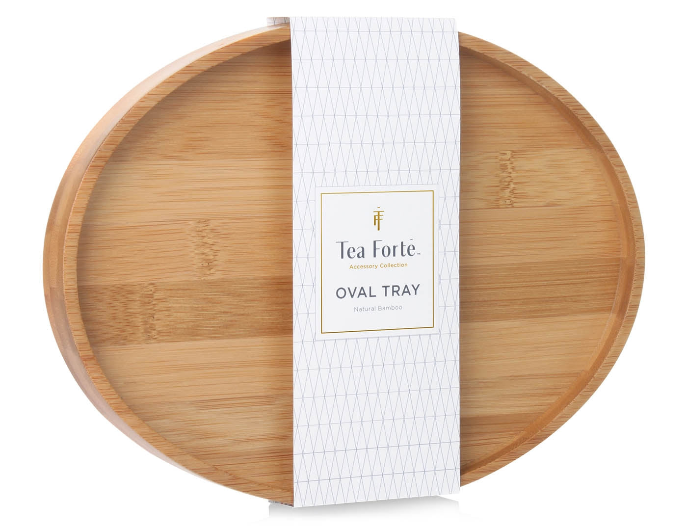 Bamboo oval tea tray