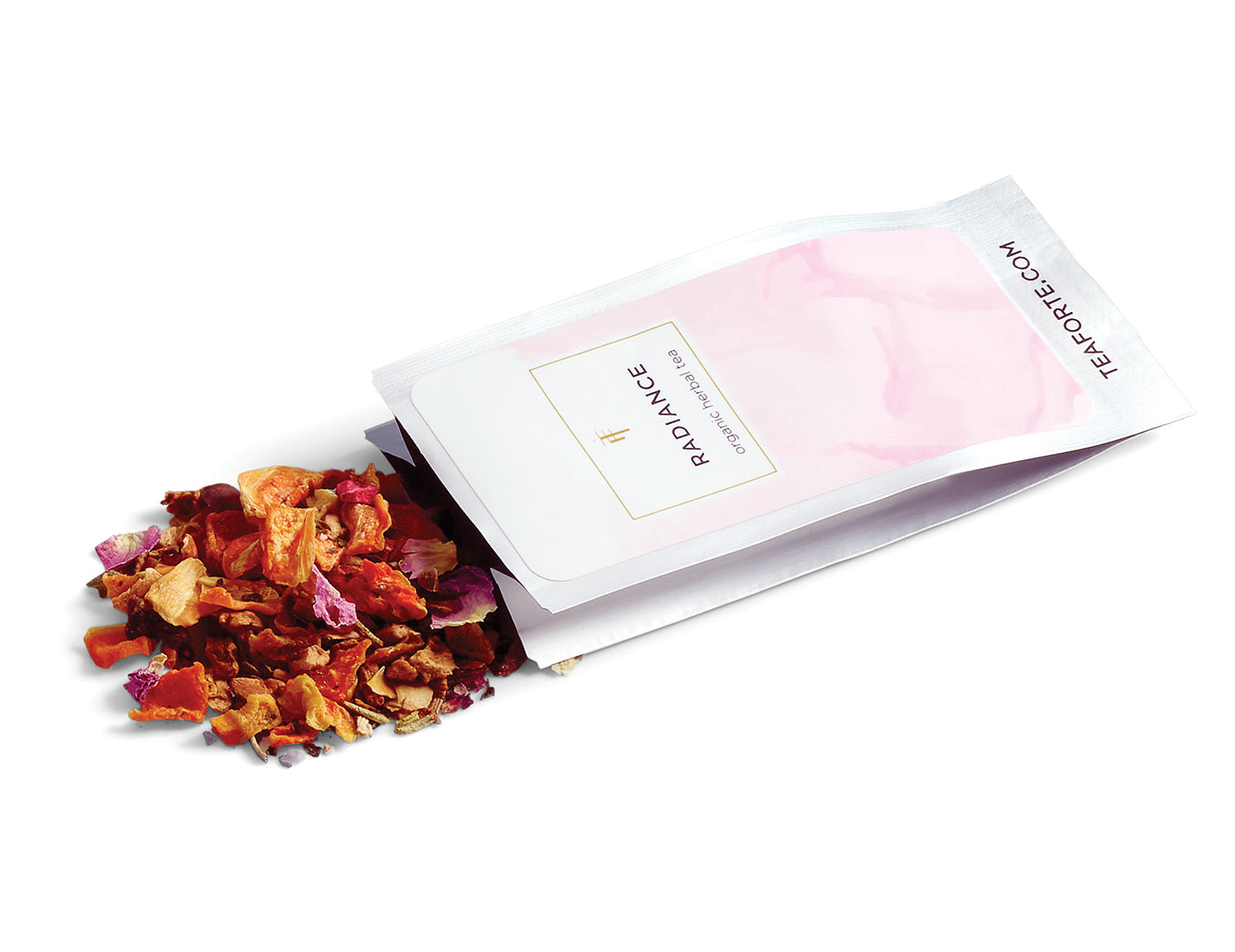 Wellbeing tea assortment open Single Steeps pouch