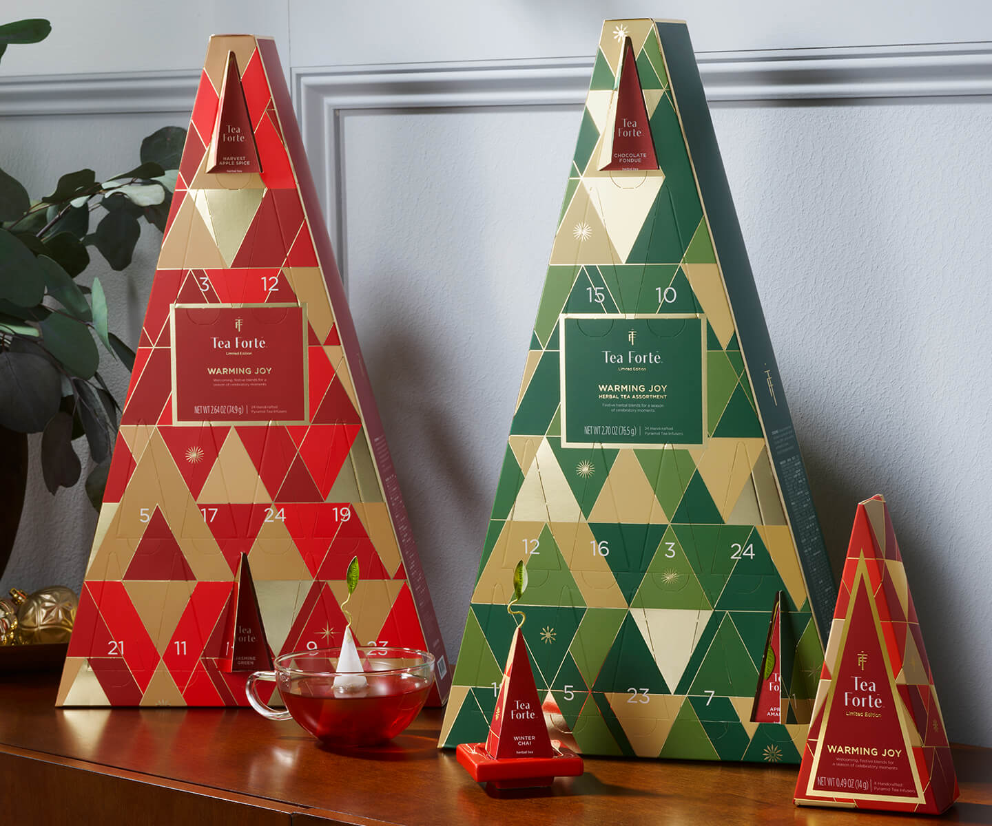 Warming Joy Advent Calendars on a table