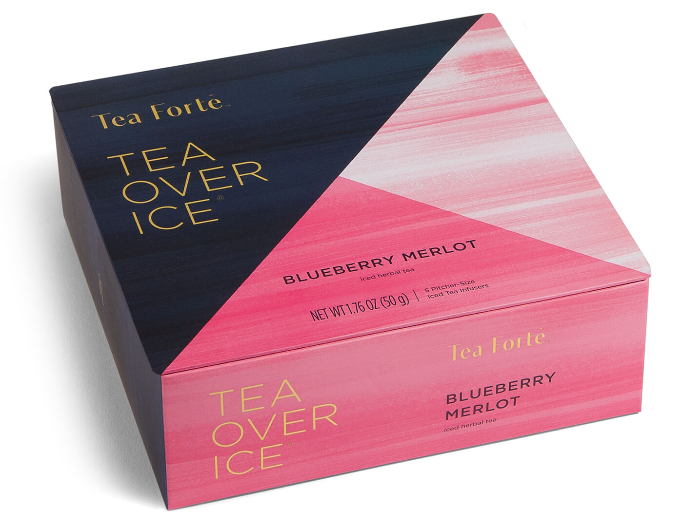 Closed box of Tea Over Ice Blueberry Merlot 5pk.