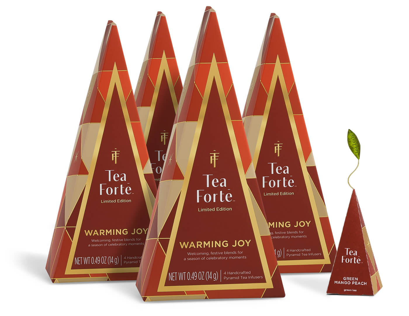 Warming Joy Petite Tea Trees - Set of 4 with infuser