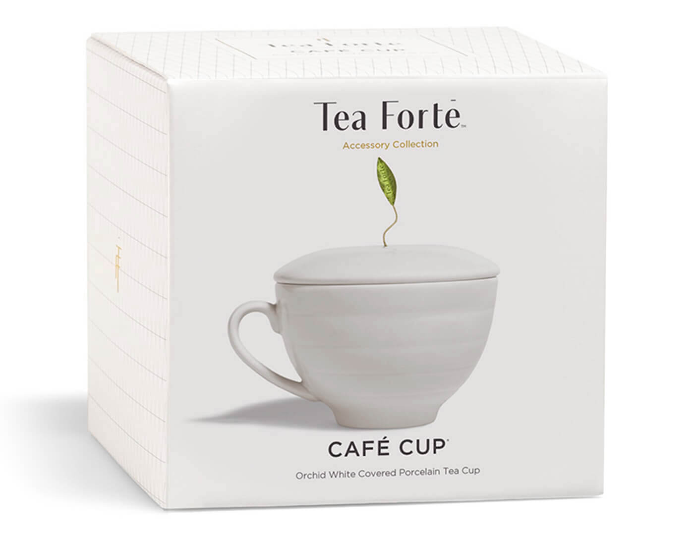 Café Cup in Bone White in a gift box.