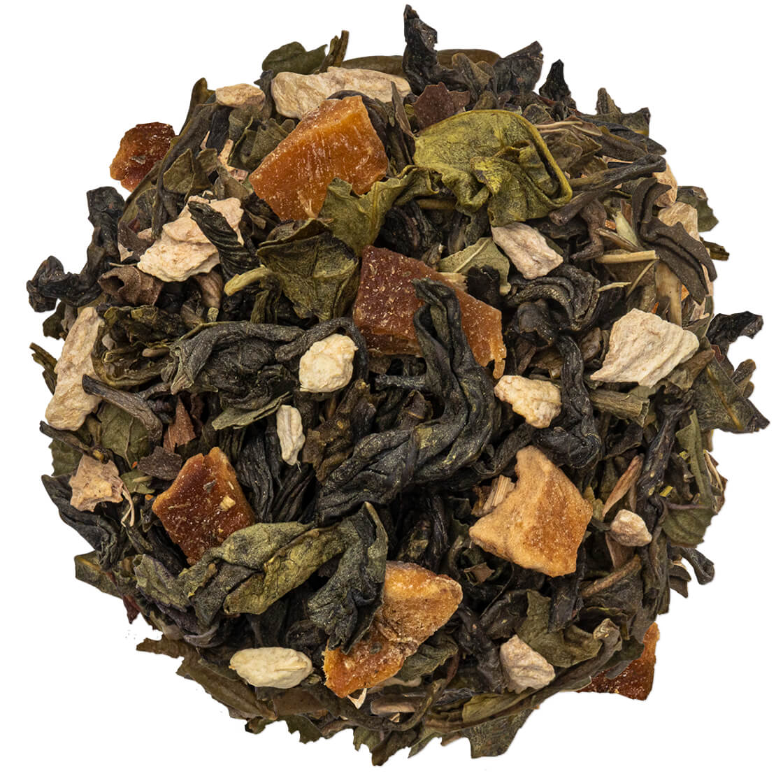 Green Mango Peach loose tea leaves